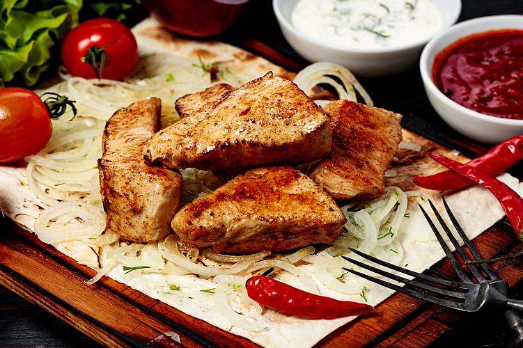 Шашлык из свиной мякоти